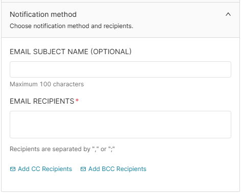 Email Settings